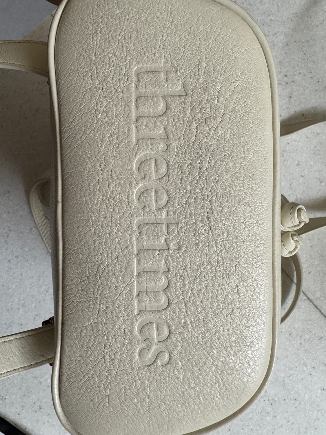 쓰리타임즈 아콘 백팩 아이보리 상품이미지3