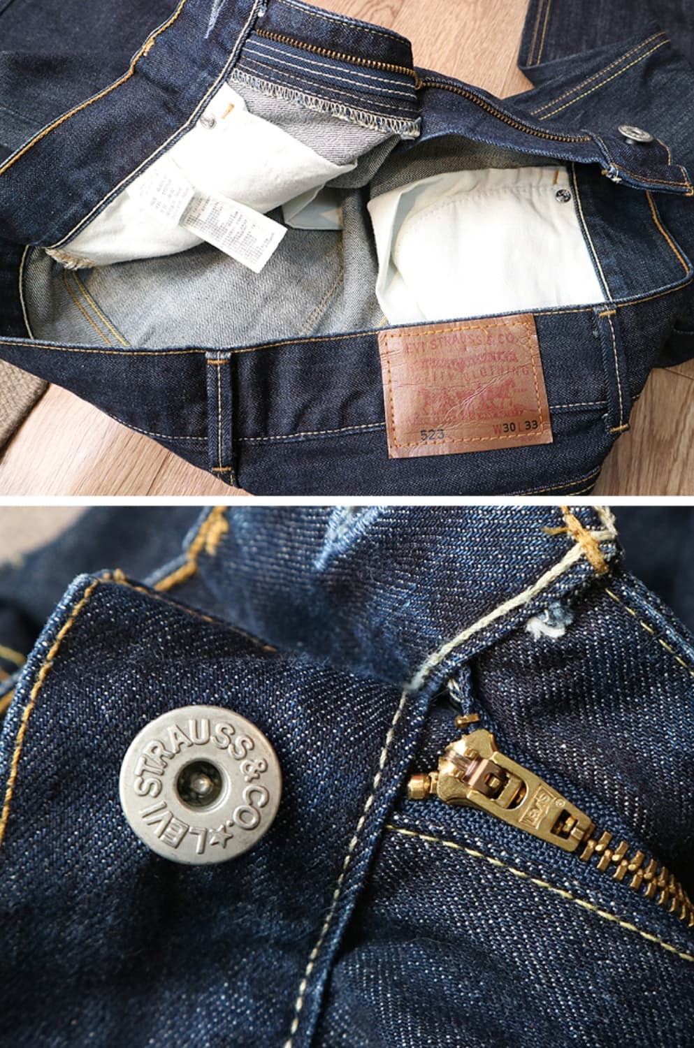 LEVIS 리바이스 523 진청 스트레이트 핏 데님 팬츠 30 상품이미지8