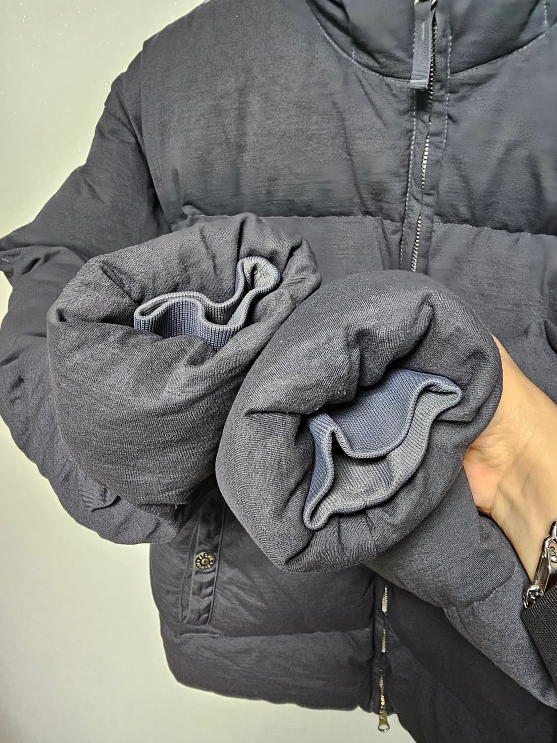 스톤아일랜드 쉐도우프로젝트 하이 덴시티 R-나일론 후드 다운 자켓 상품이미지5