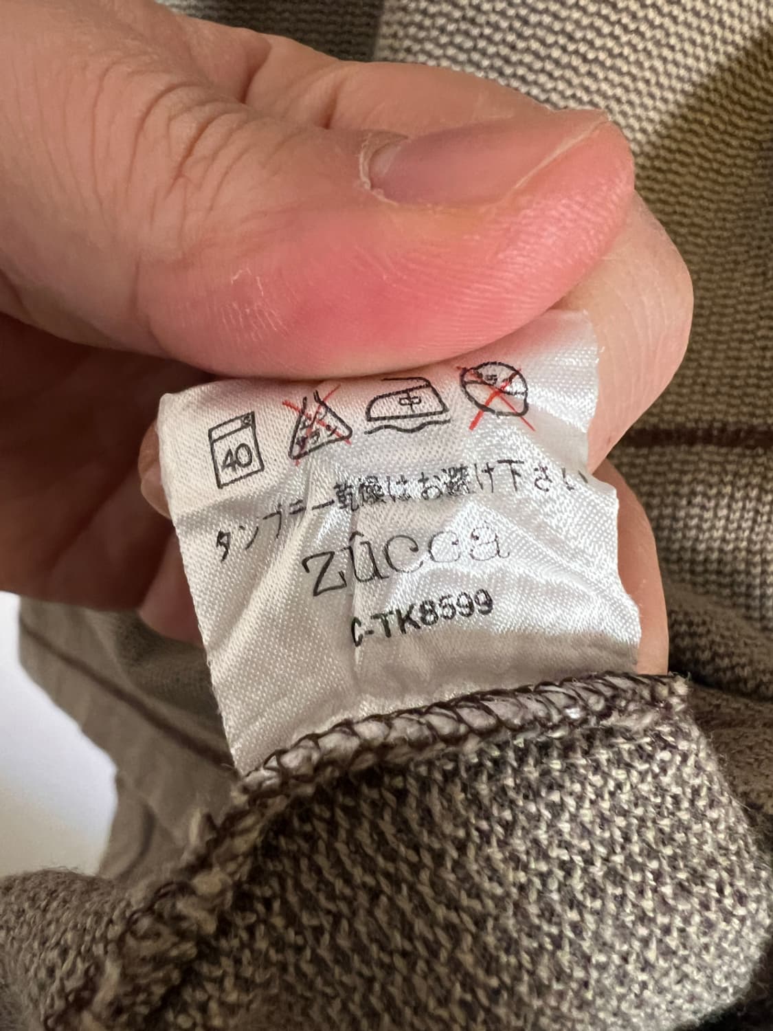 ZUCCA 미니 라벨 포인트 빈티지 스타일 반팔 티셔츠 L 상품이미지4