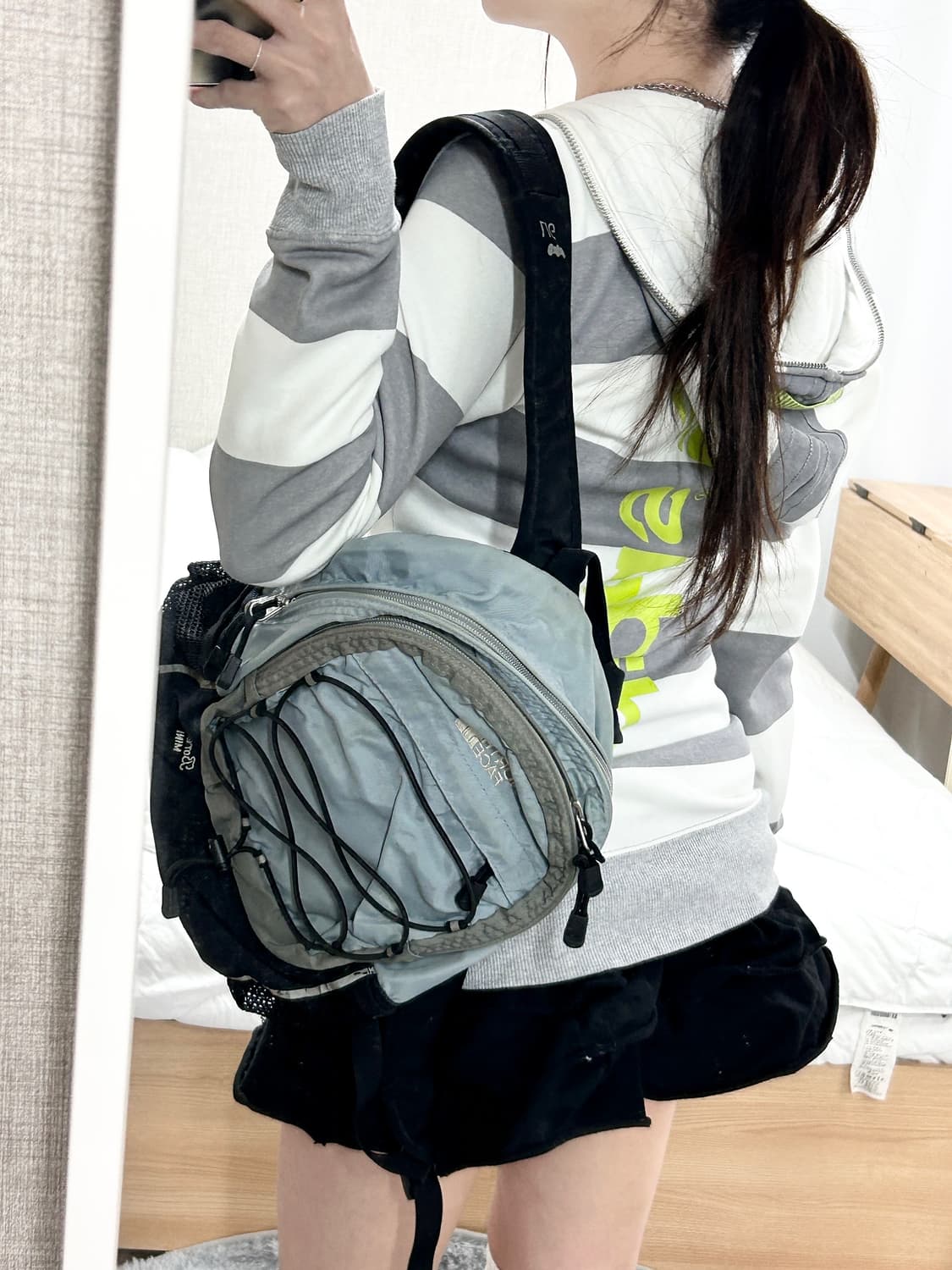 아디다스 빅로고 단가라 롱 후드집업 상품이미지2