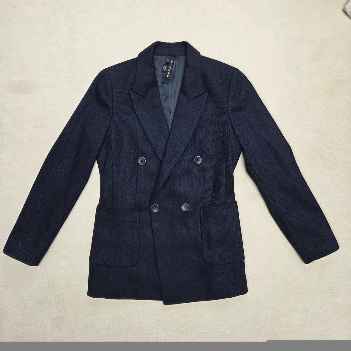 Morgan 모르간 헤링본 더블 브레스티드 자켓 상품이미지1