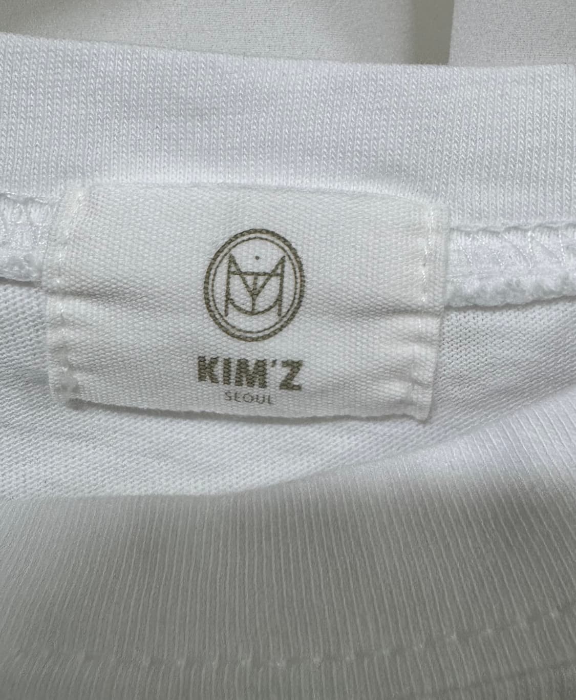 KIM'Z SEOUL 크롭 반팔티 화이트 상품이미지8