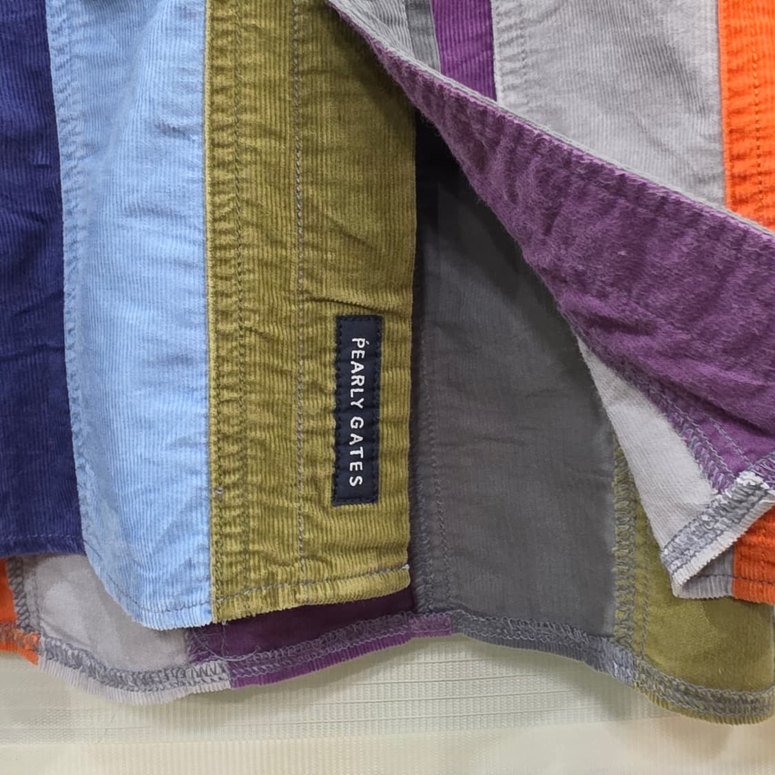 PEARLY GATES 패치워크 코듀로이 셔츠- 5 상품이미지4