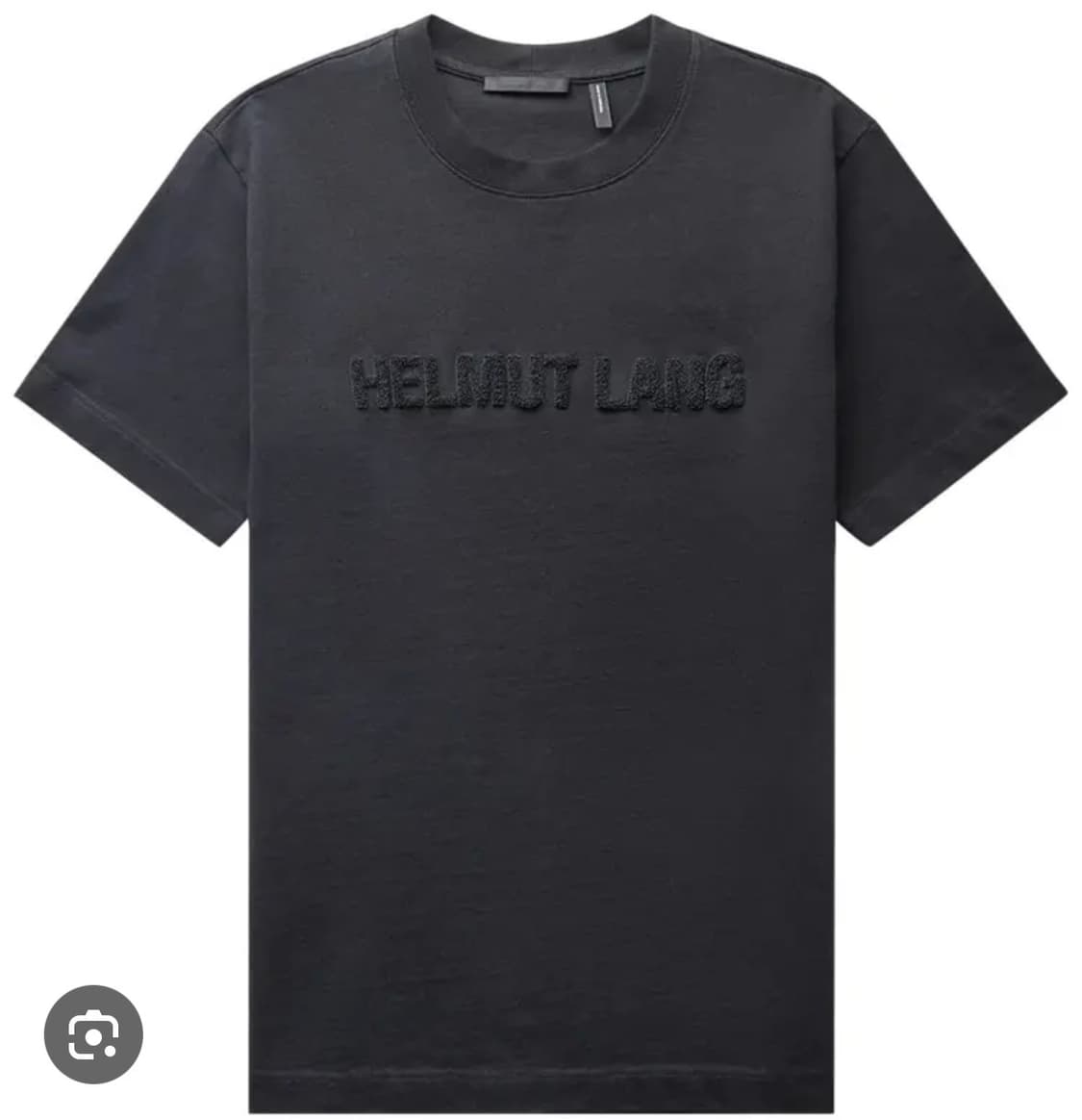헬무트랭 플락드 로고 티셔츠 블랙 상품이미지1