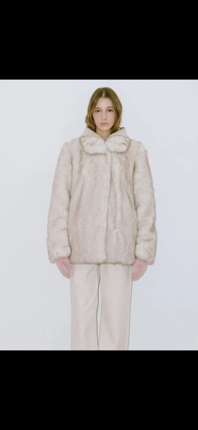 시눈 아이보리 퍼자켓 상품이미지1