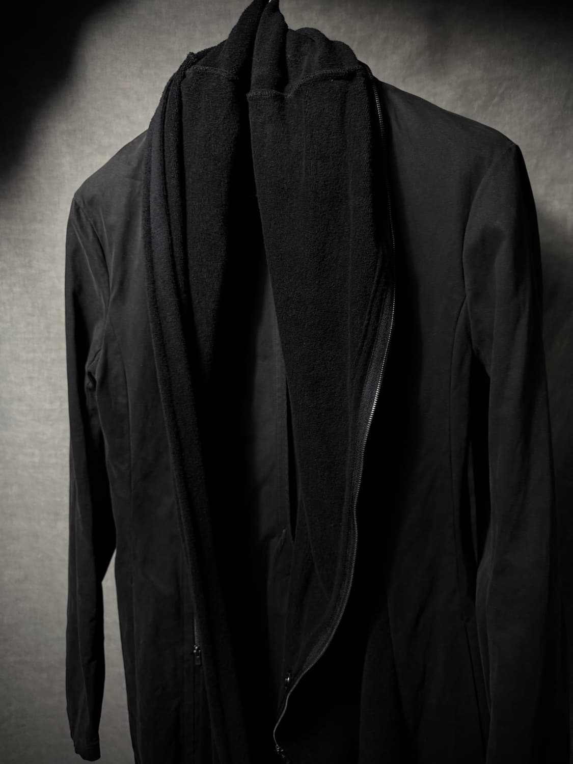 bajra Asymmetric Drape Zip Coat   상품이미지3