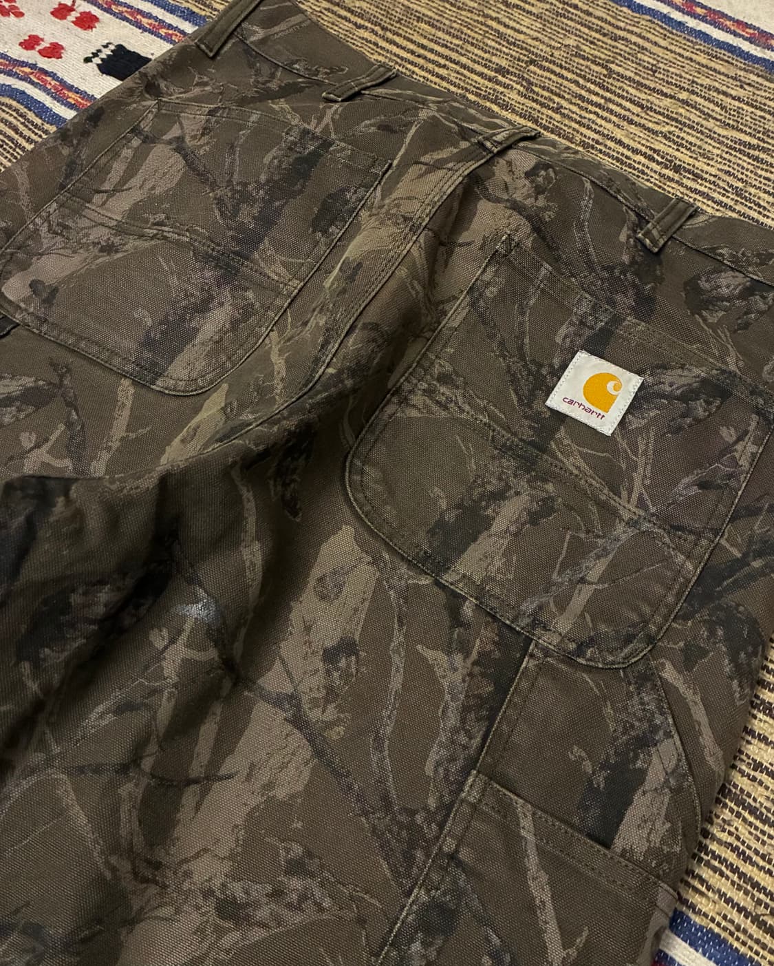 (34~36)칼하트 wip 리얼트리 카모 싱글니 워크팬츠 카펜터팬츠 상품이미지6