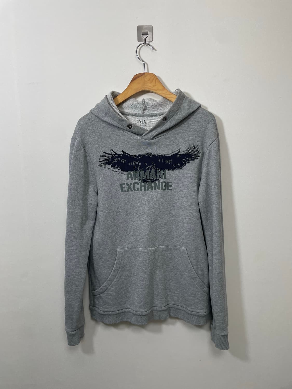 알마니익스체인지 메인로고 후드 M - M34  상품이미지1