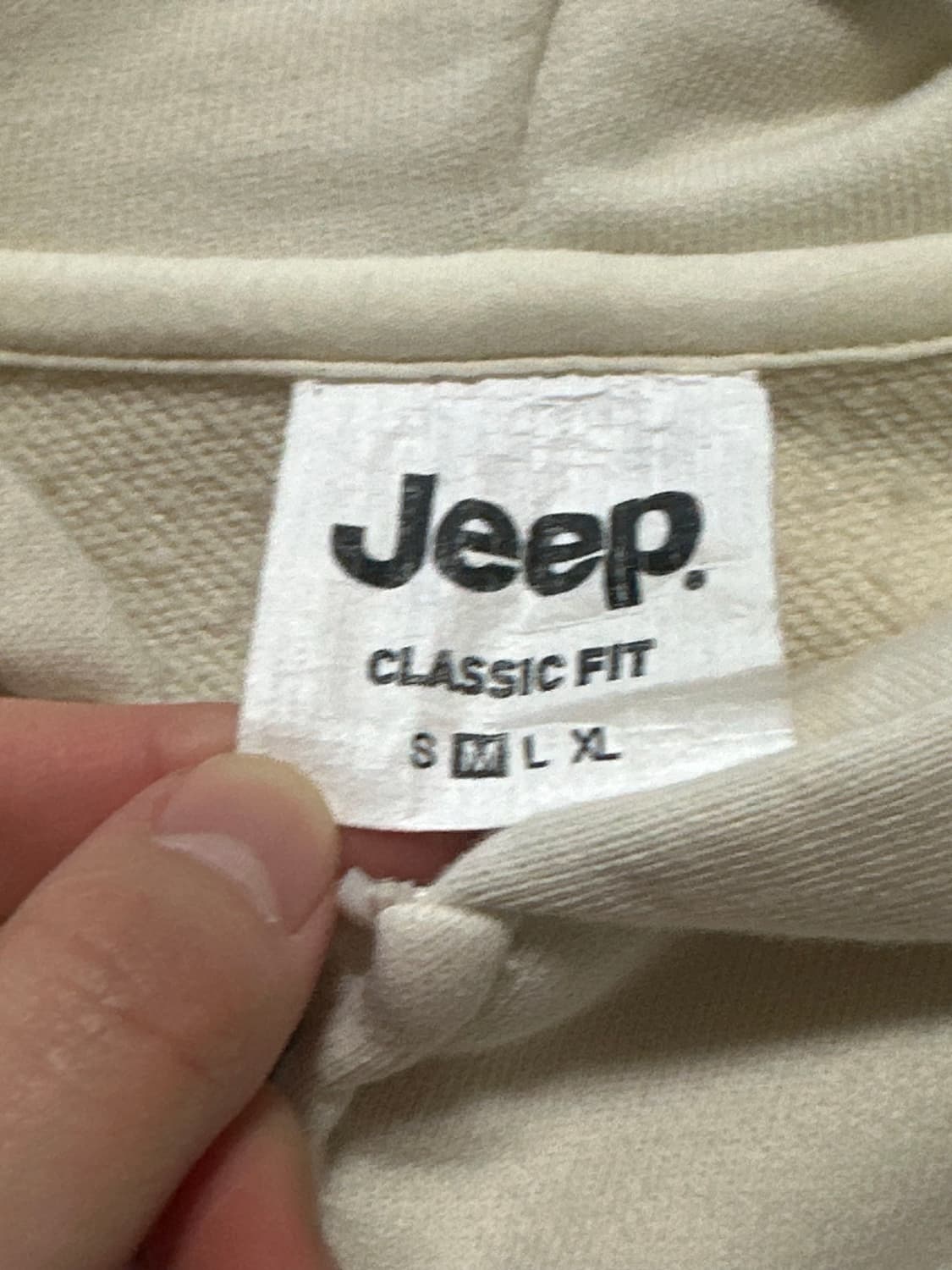 지프 아이보리 후드집업 상품이미지3