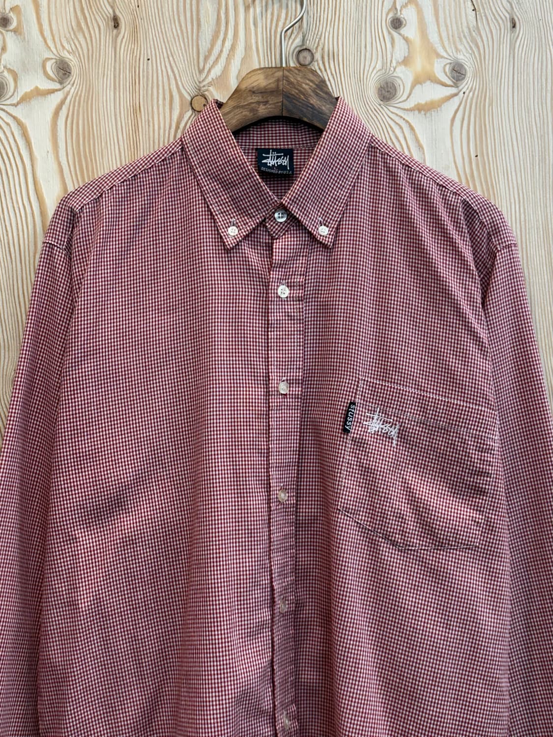 90’s 스투시 체크 셔츠 상품이미지2