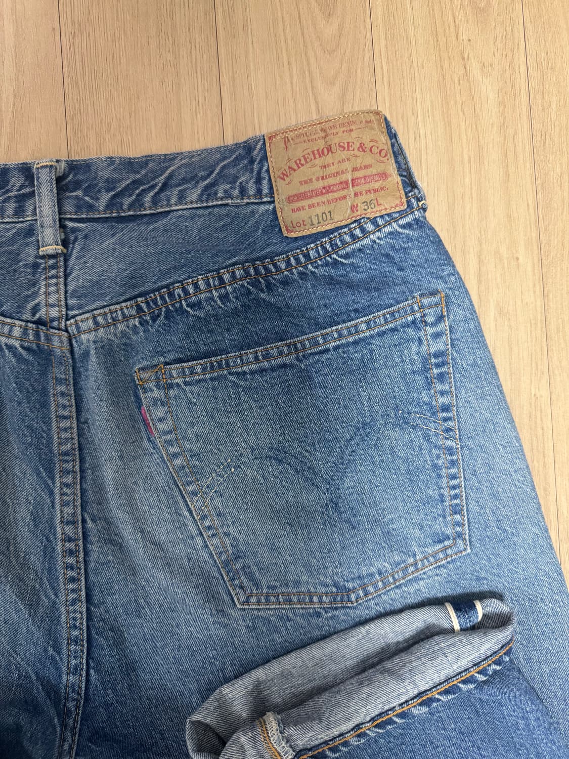 웨어하우스 1101 라이트 인디고 데님 36 상품이미지4