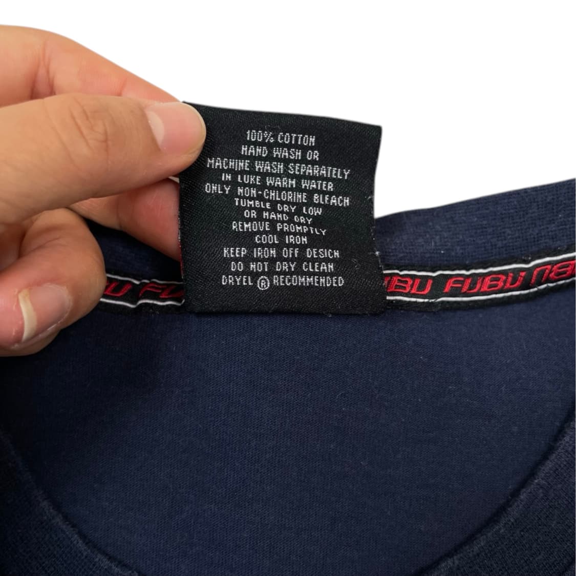 FUBU 네이비 90s 올드스쿨 자수 반팔 티셔츠 XL 상품이미지3
