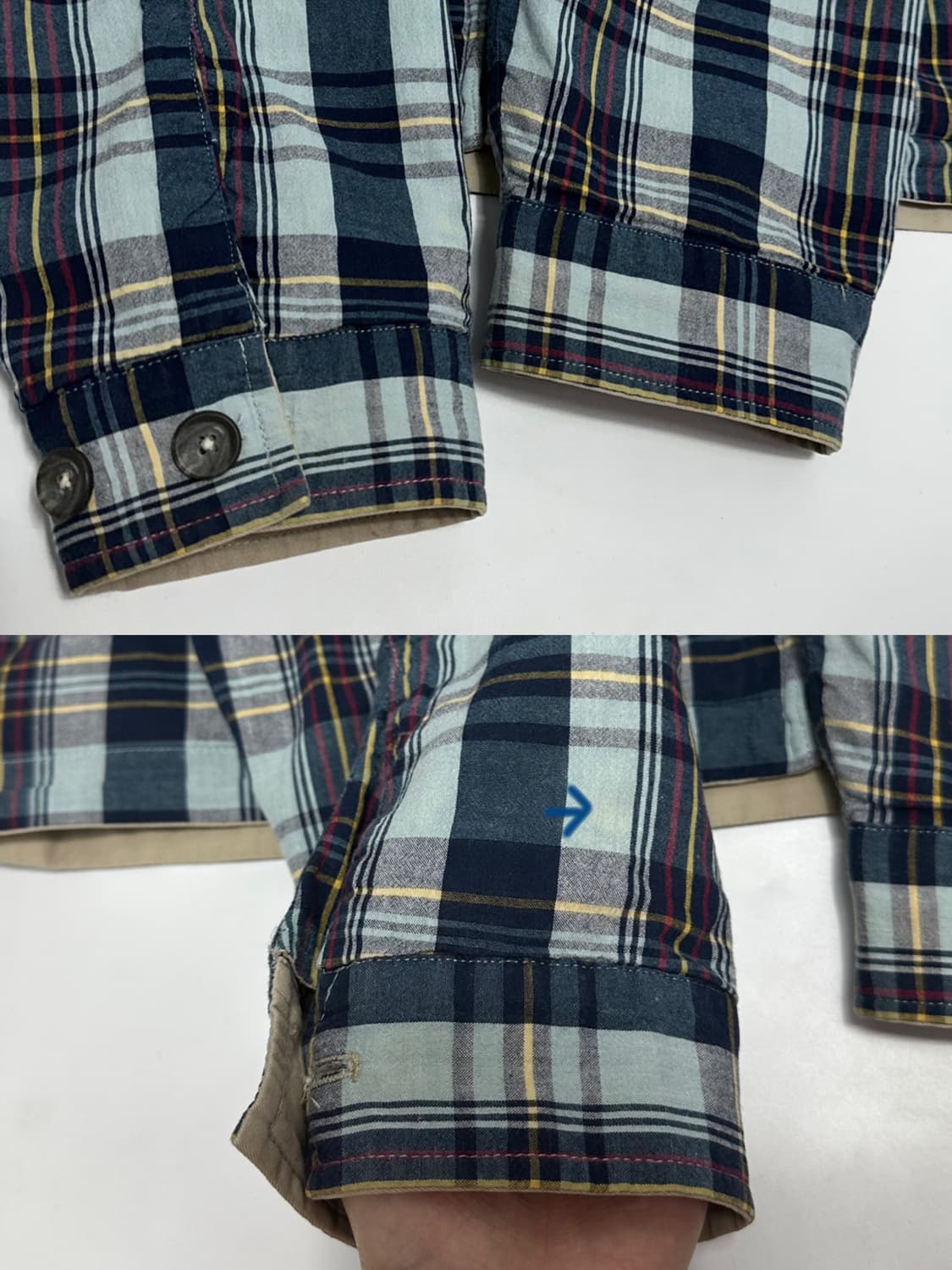 폴로 랄프로렌 리버서블 체크 바라쿠다 자켓 상품이미지4