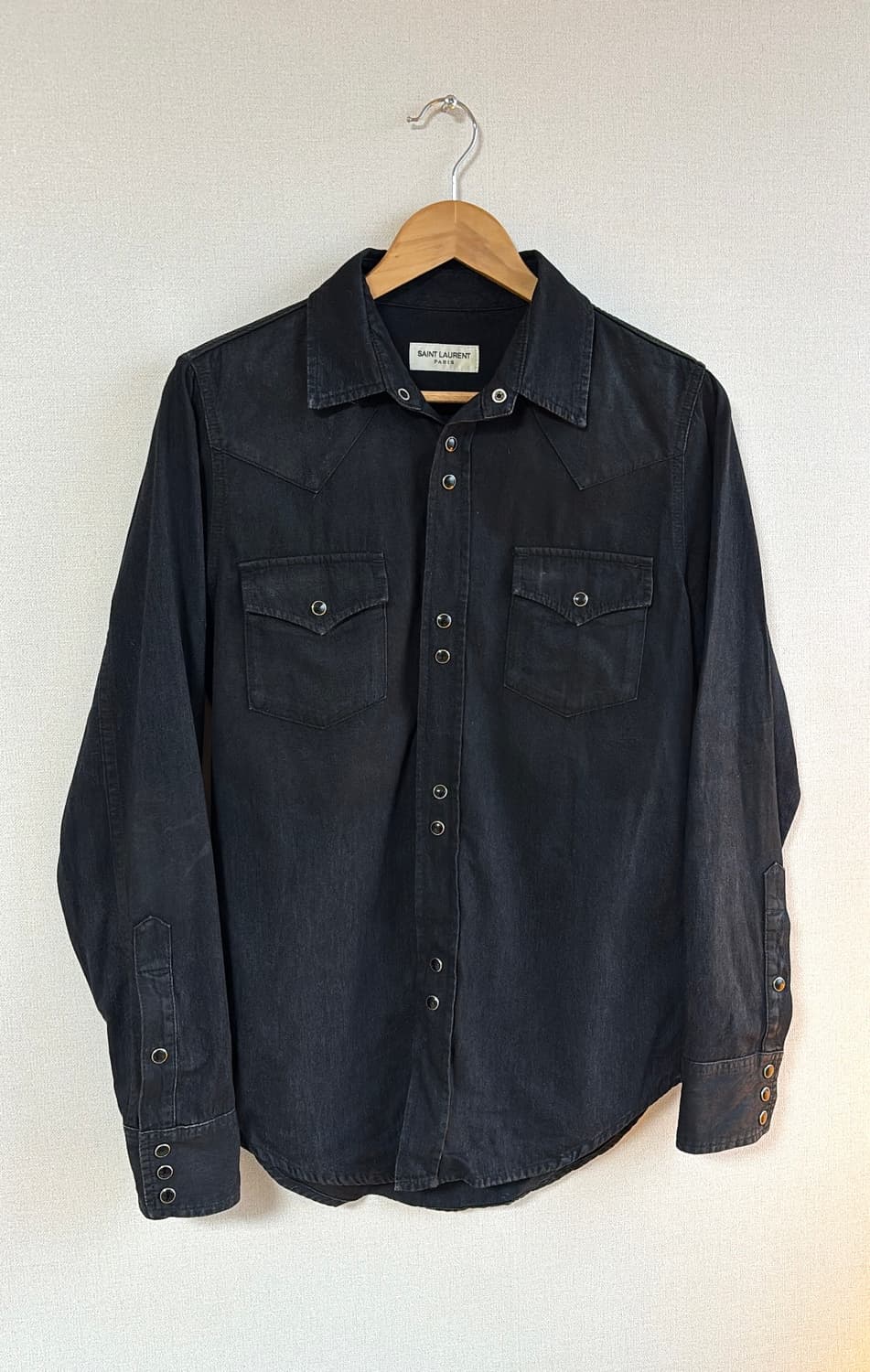 Snap Buttons Coated Western Shirt 상품이미지2