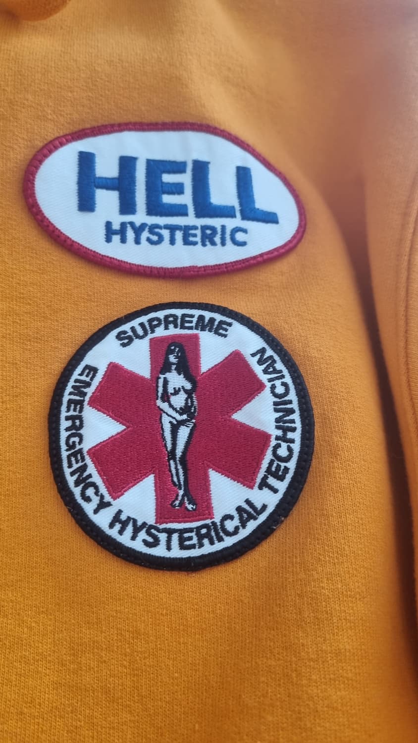 슈프림 SUPREME 히스테릭글래머 후드집업 XL 오렌지 상품이미지5