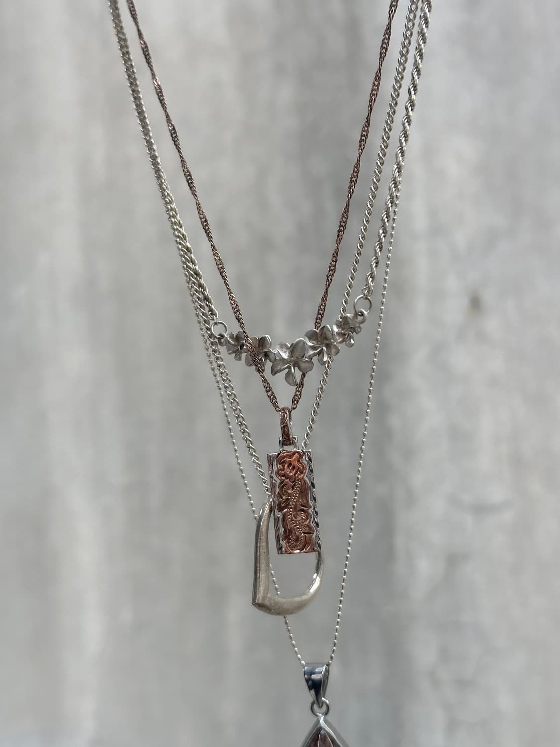 Hawaii 925silver necklace(Rose 상품이미지8