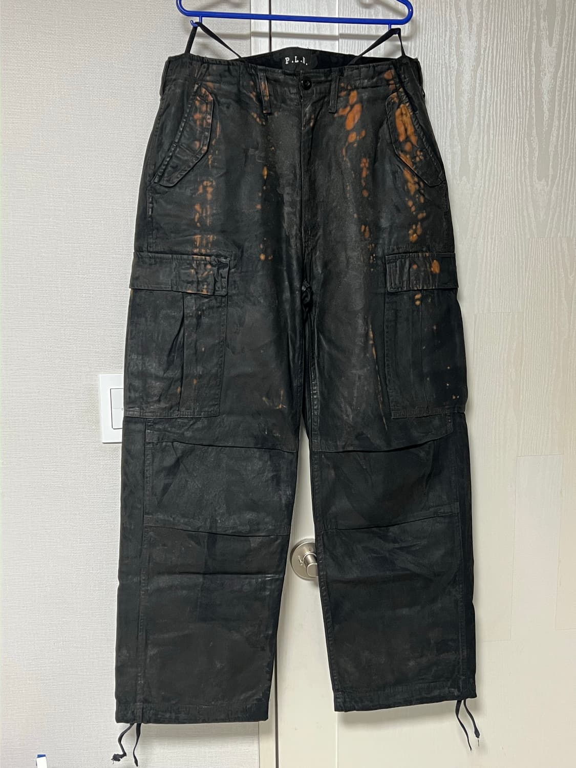 P.L.N. oilskin 카고팬츠 상품이미지1