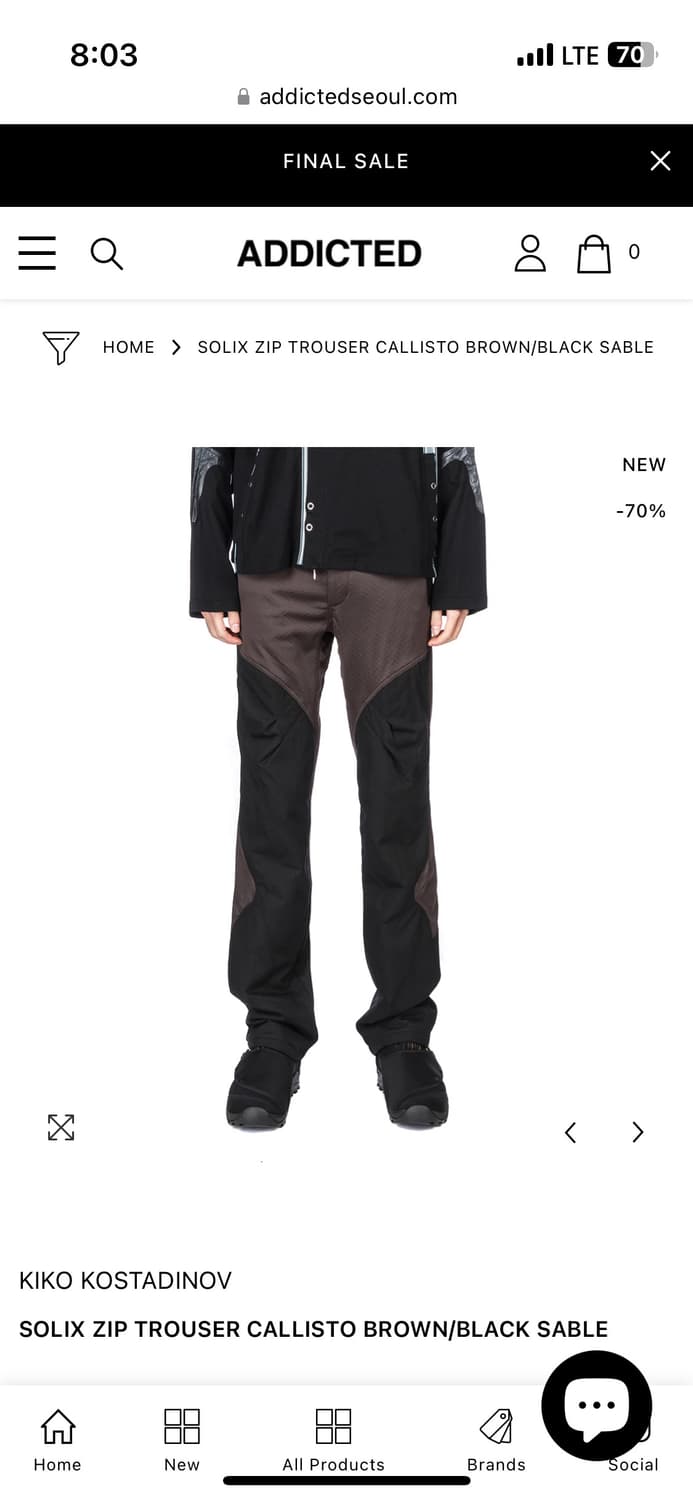 48) 키코 SOLIX ZIP TROUSER CALLISTO  상품이미지1