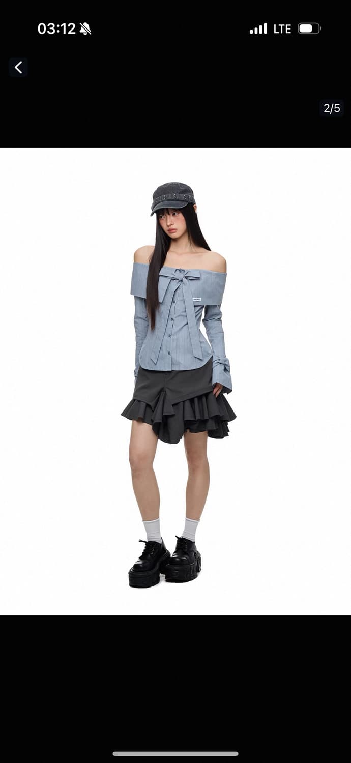 jikoo 셔츠 오프숄더 상품이미지2