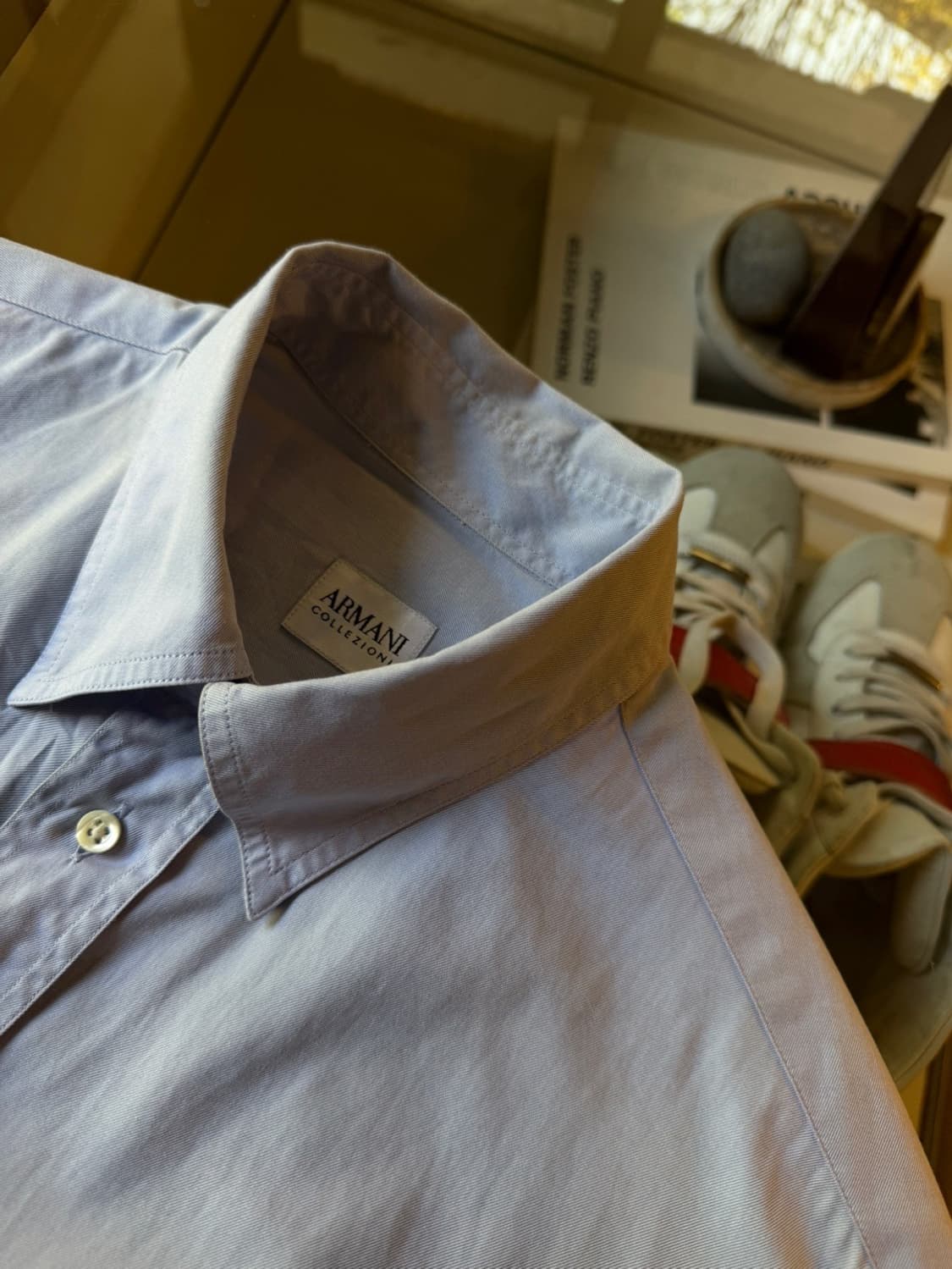 아르마니 꼴레지오니 버튼다운 셔츠 100 상품이미지7