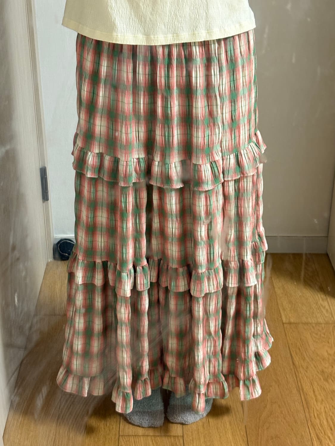 빈티지 모리걸 체크 치마 상품이미지1