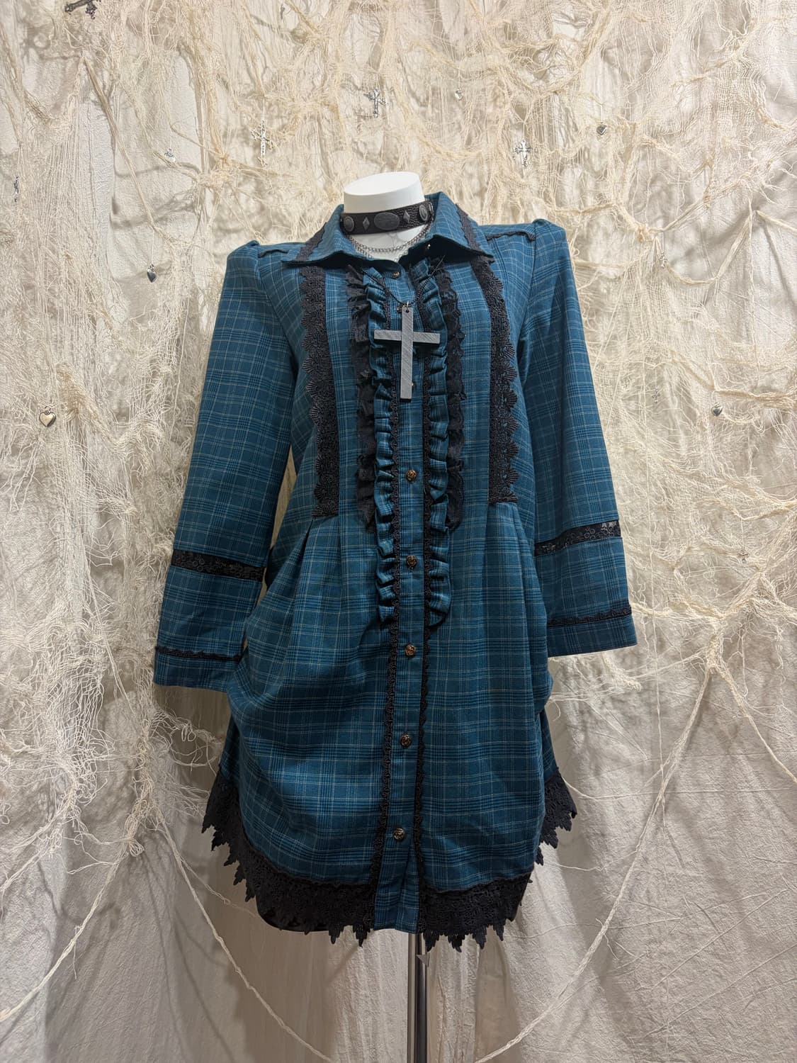 AXES FEMME Gothic lace antique one piece 상품이미지4