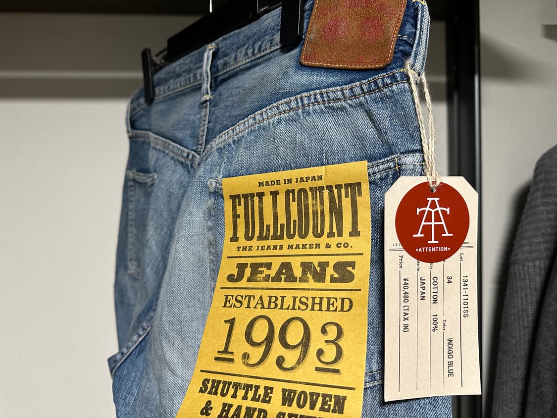 풀카운트 다트포드 슈퍼스무스 34사이즈 상품이미지3