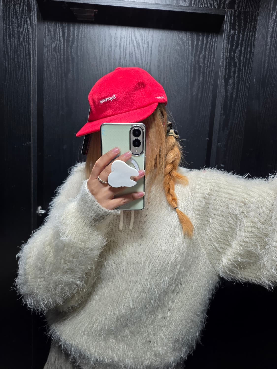 슈프림 폴라텍 스몰 박스 6-패널 레드 - 23FW 상품이미지4