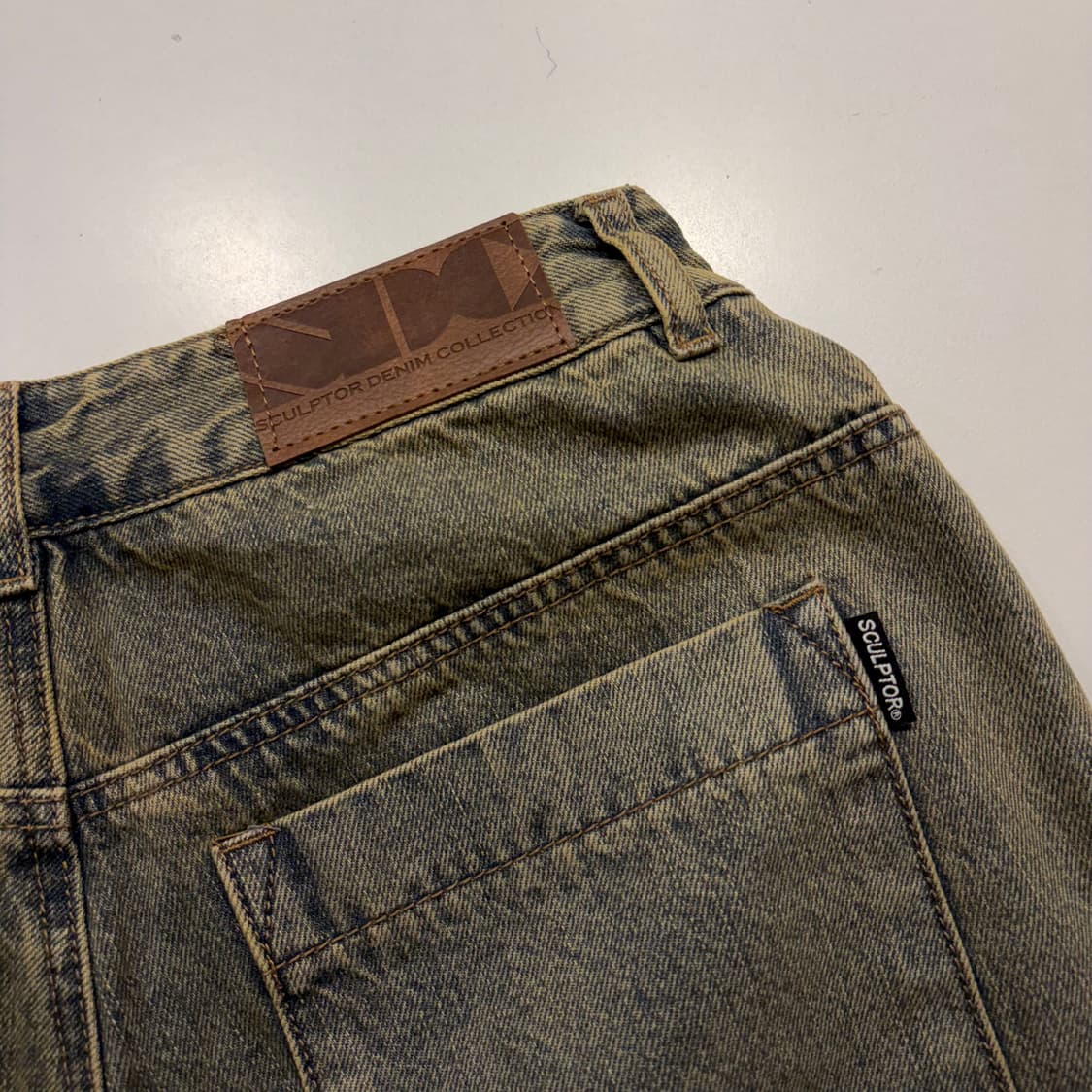 [S] 스컬프터 빈티지 워싱 카고 데님 팬츠 D202 상품이미지3