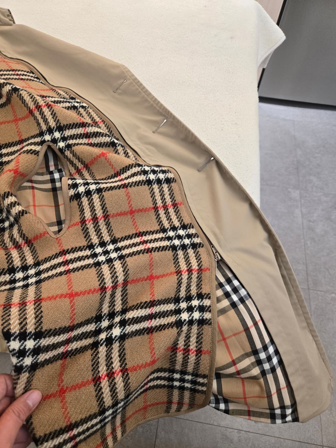 버버리 헤리티지 트렌치코트 (탈착 내피)베이지 52 상품이미지6