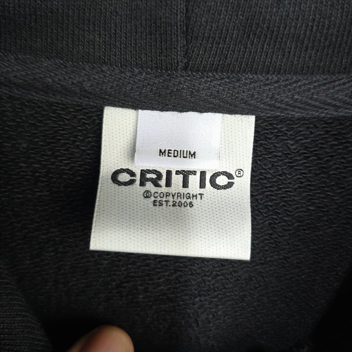 크리틱(CRITIC) 오버핏 프린팅 후드티 M 상품이미지6