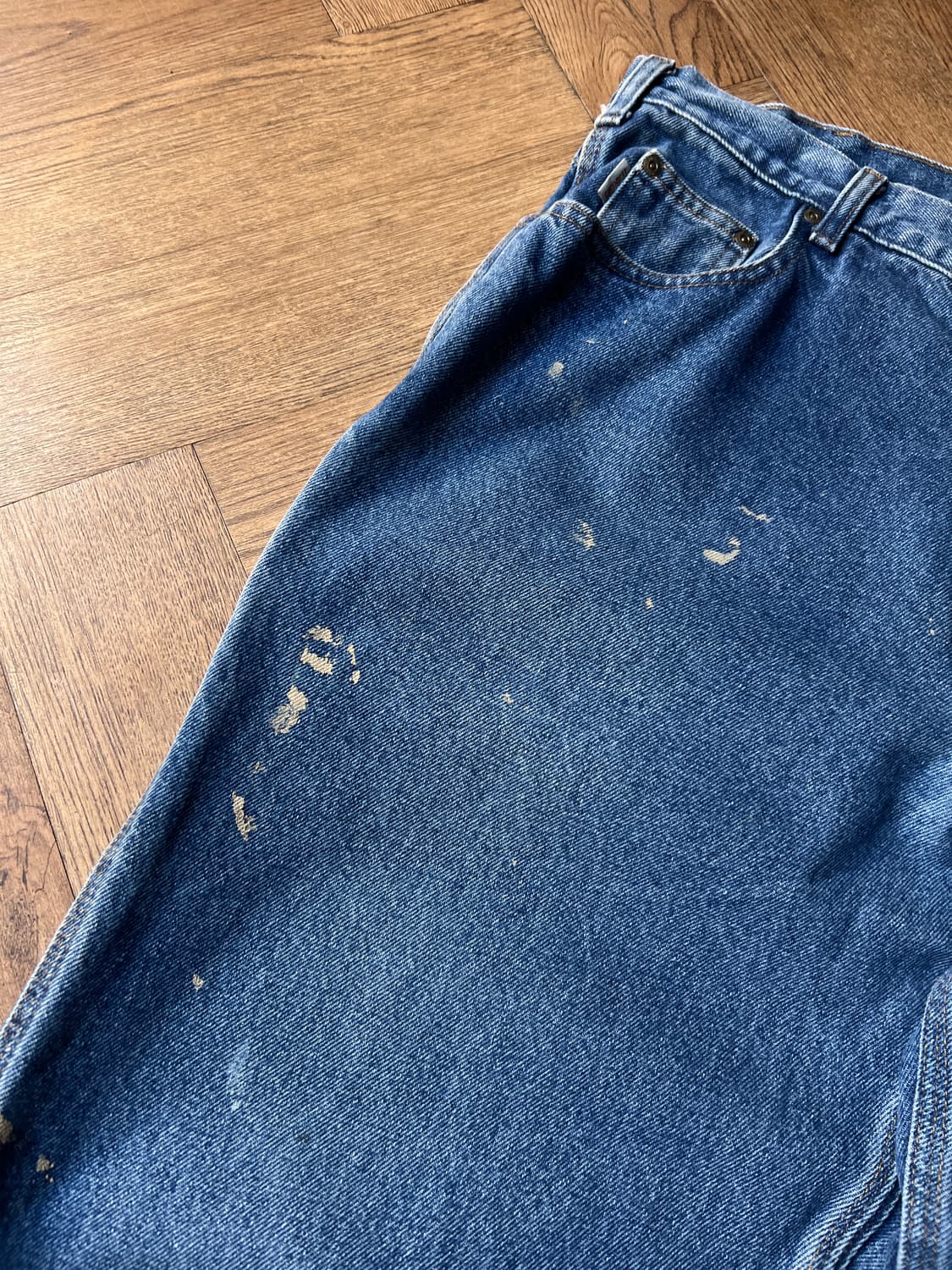 [38]칼하트 USA 빈티지 페인팅 워크 데님 팬츠 상품이미지4