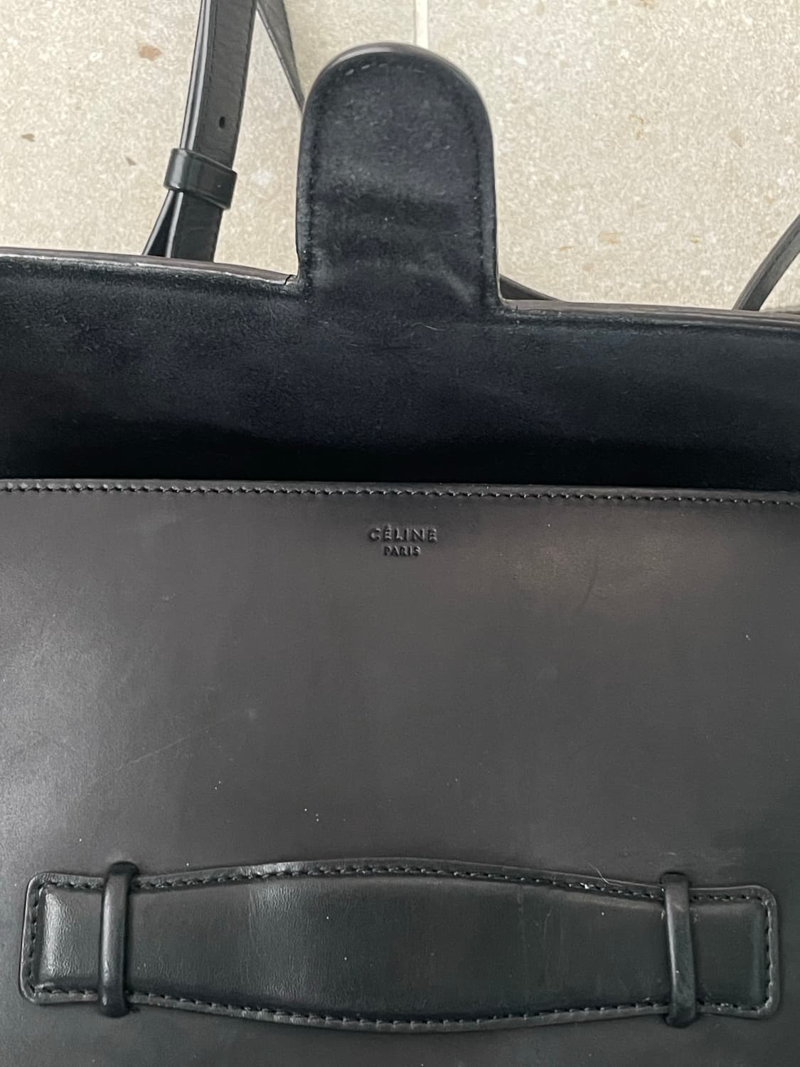 셀린느 (피비 파일로) 시메트리컬 백 검정 미듐 상품이미지5