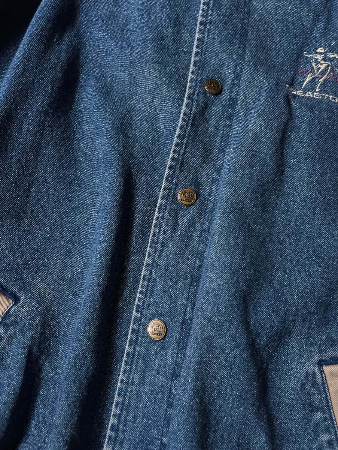 [XL]90's Lee SPORT 리 스포츠 데님 바시티 자켓 상품이미지4