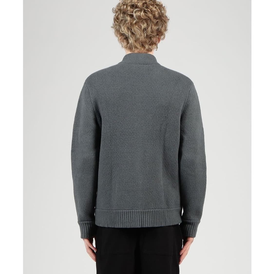 (정품/새상품) 제임스펄스 남성 그레이 캐시미어 블렌드 집업 니트 가디건 상품이미지7
