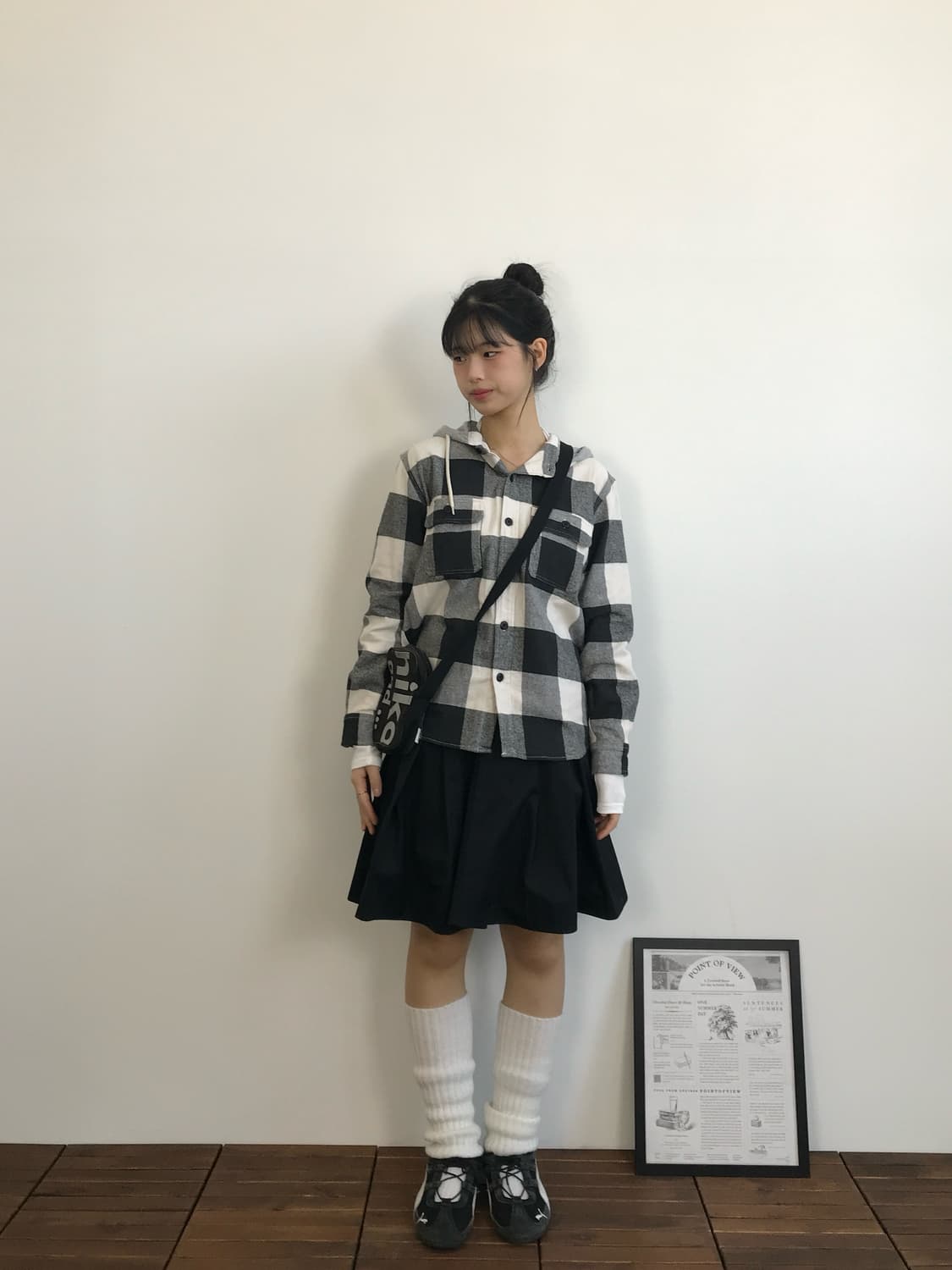 ILLS Buffalo Check Hooded Shacket 상품이미지1