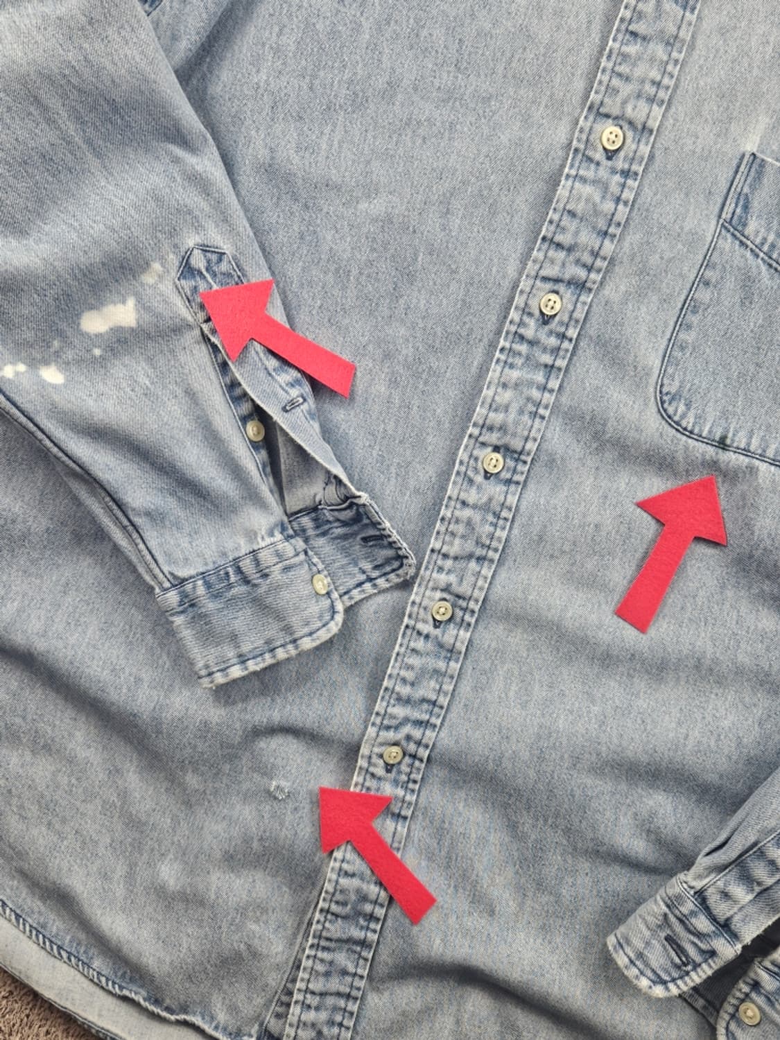 폴로랄프로렌 데님 포켓 빅 셔츠 ( L ) / 11462 상품이미지7