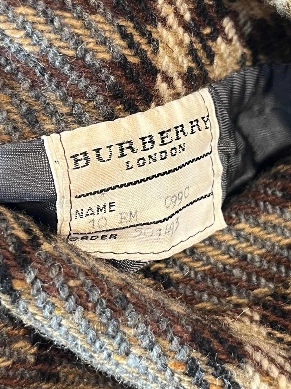 버버리 울 체크 싱글 브레스트 코트 상품이미지7