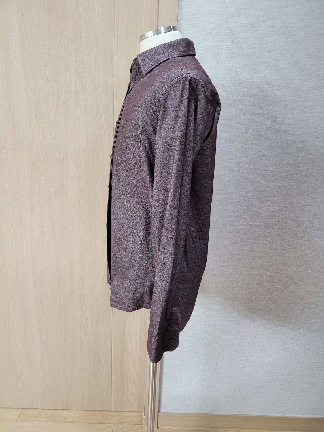 맨스타 Manstar 남자 드레스셔츠 100 버건디브라운 상품이미지5