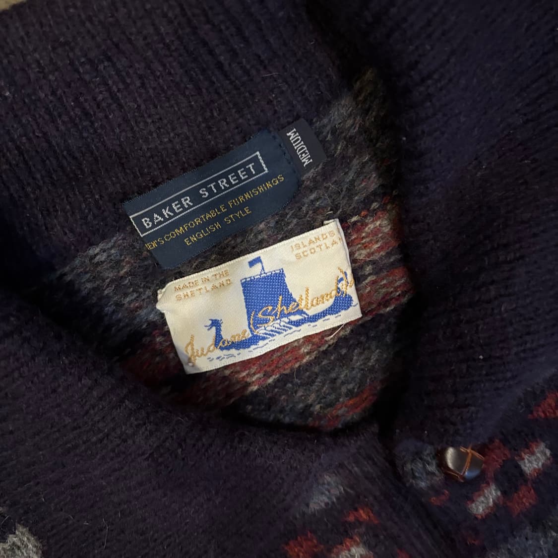 90년대 빈티지 베이커 스트리트 울 스웨터 상품이미지3