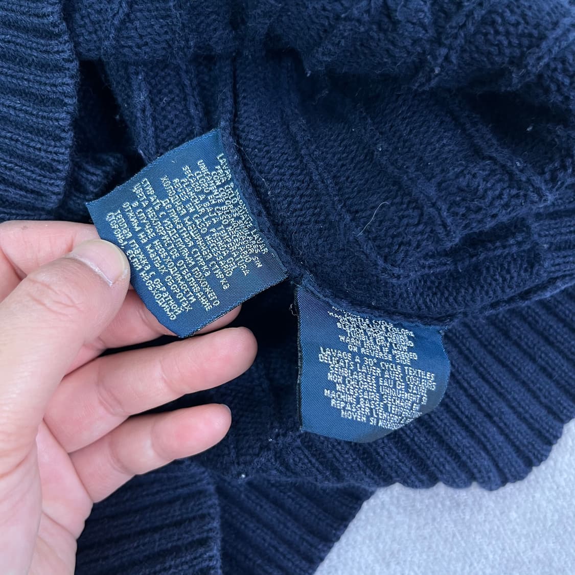 95 폴로랄프로렌 꽈배기 니트 조끼 상품이미지5