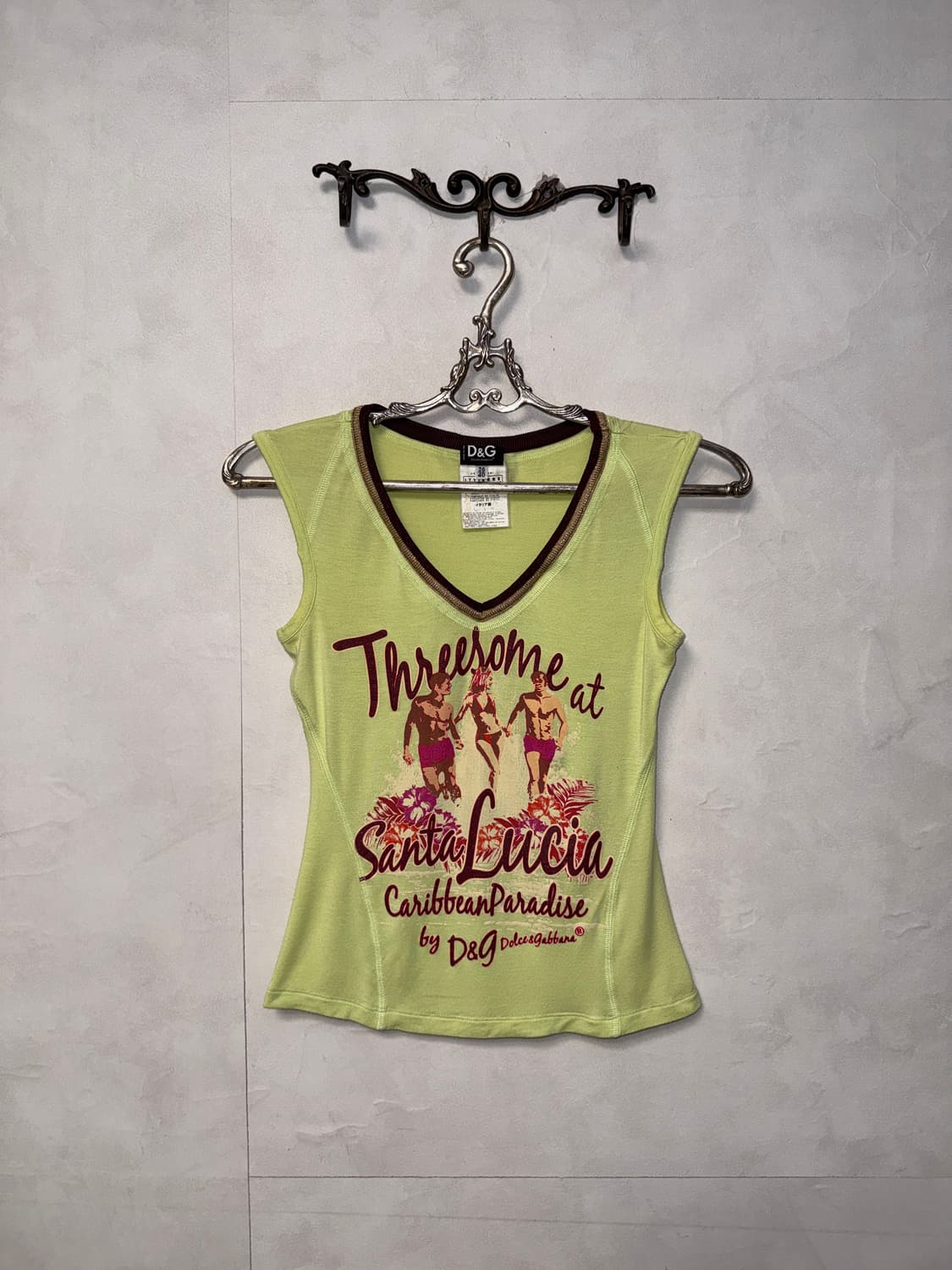 Dolce & Gabbana lime graphic sleeveless 상품이미지4