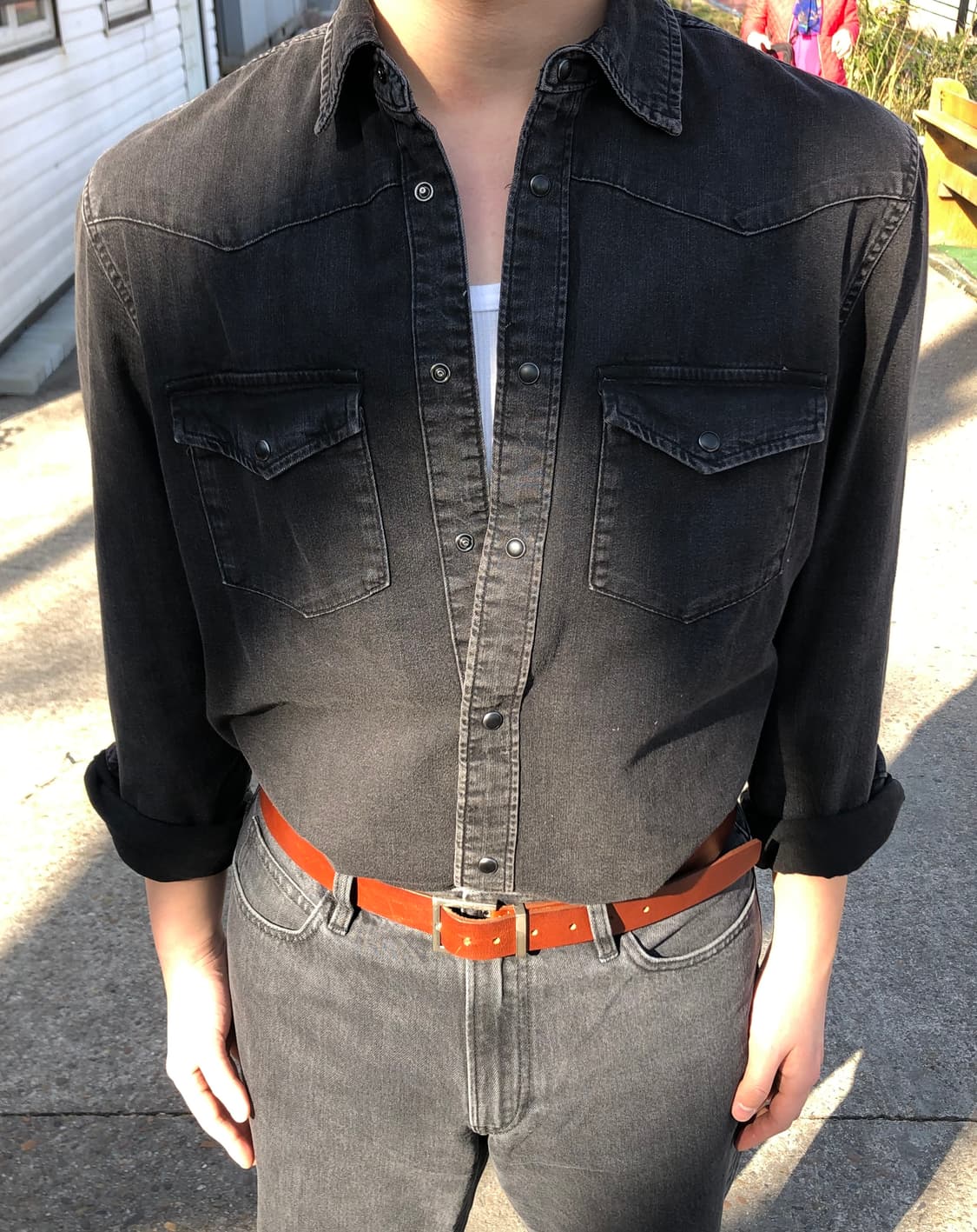 자라(zara) 웨스턴 데님 셔츠 상품이미지4