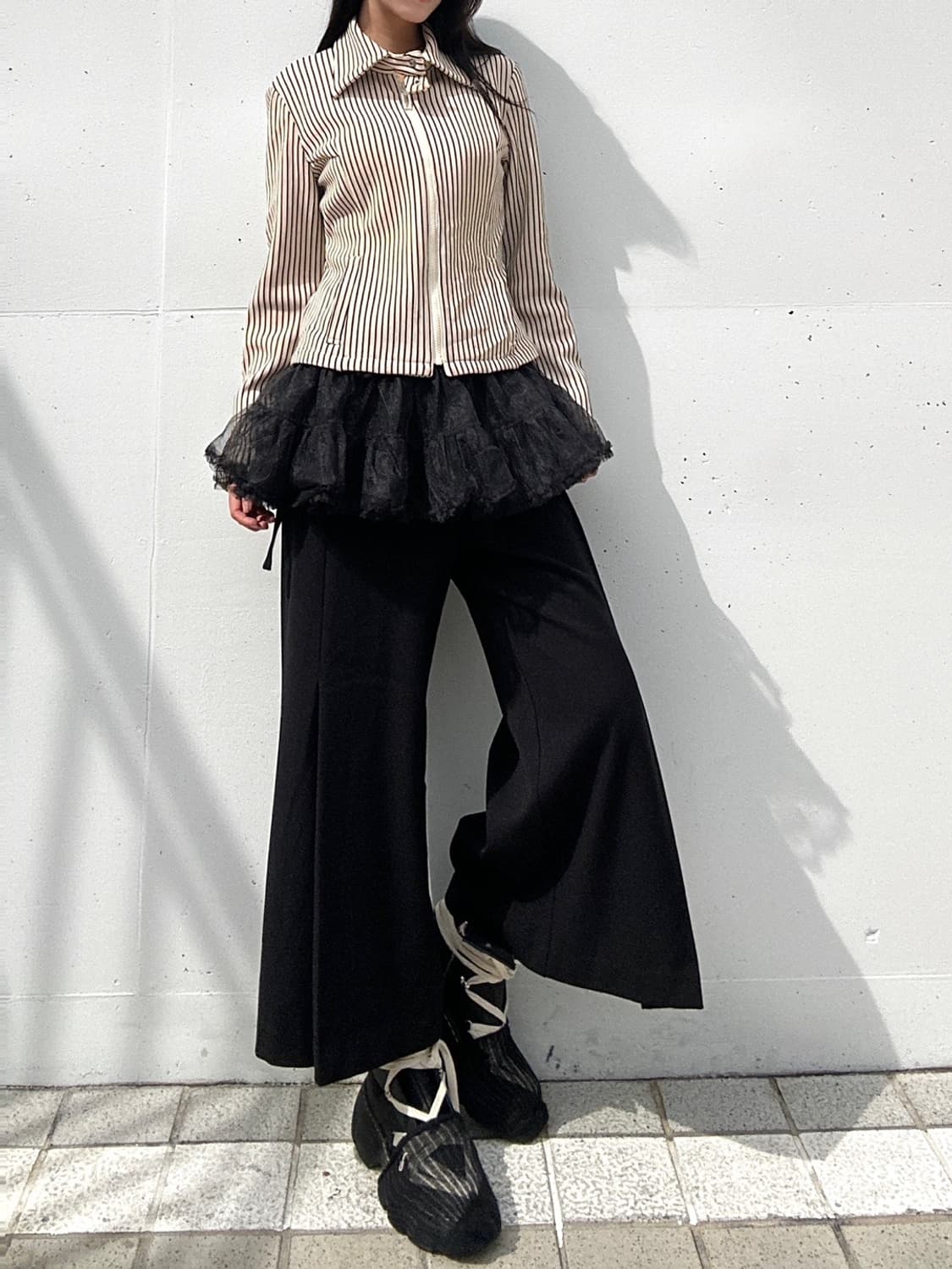 NICOLE stripe 2 buckle jacket / ivory 상품이미지7
