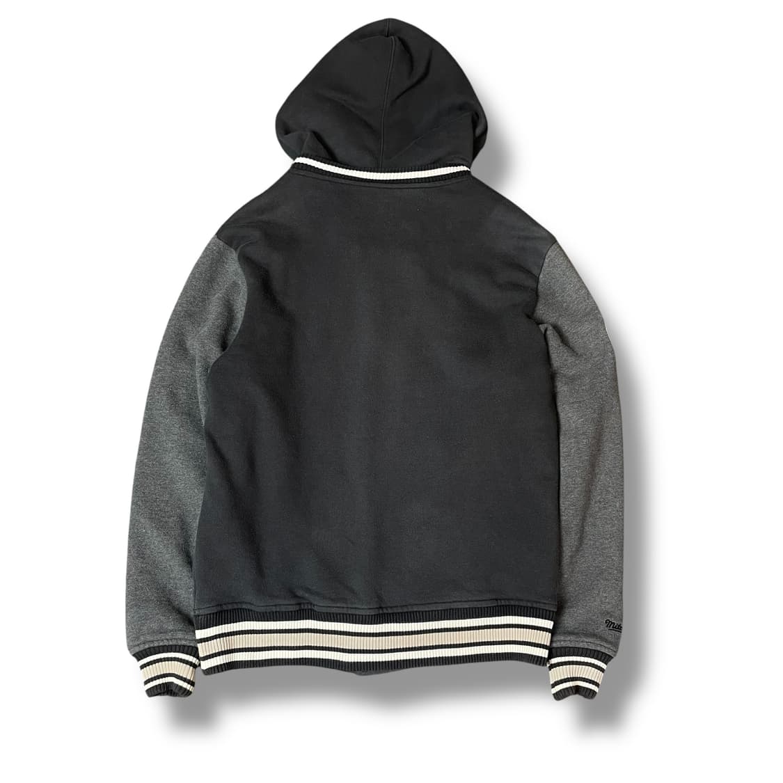 미첼엔드네스 브루클린넷츠 그레이 후드 바시티 자켓 M 상품이미지2