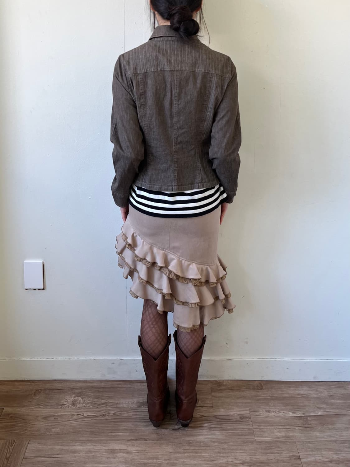 vie orne 브라운 데님 자켓  상품이미지10