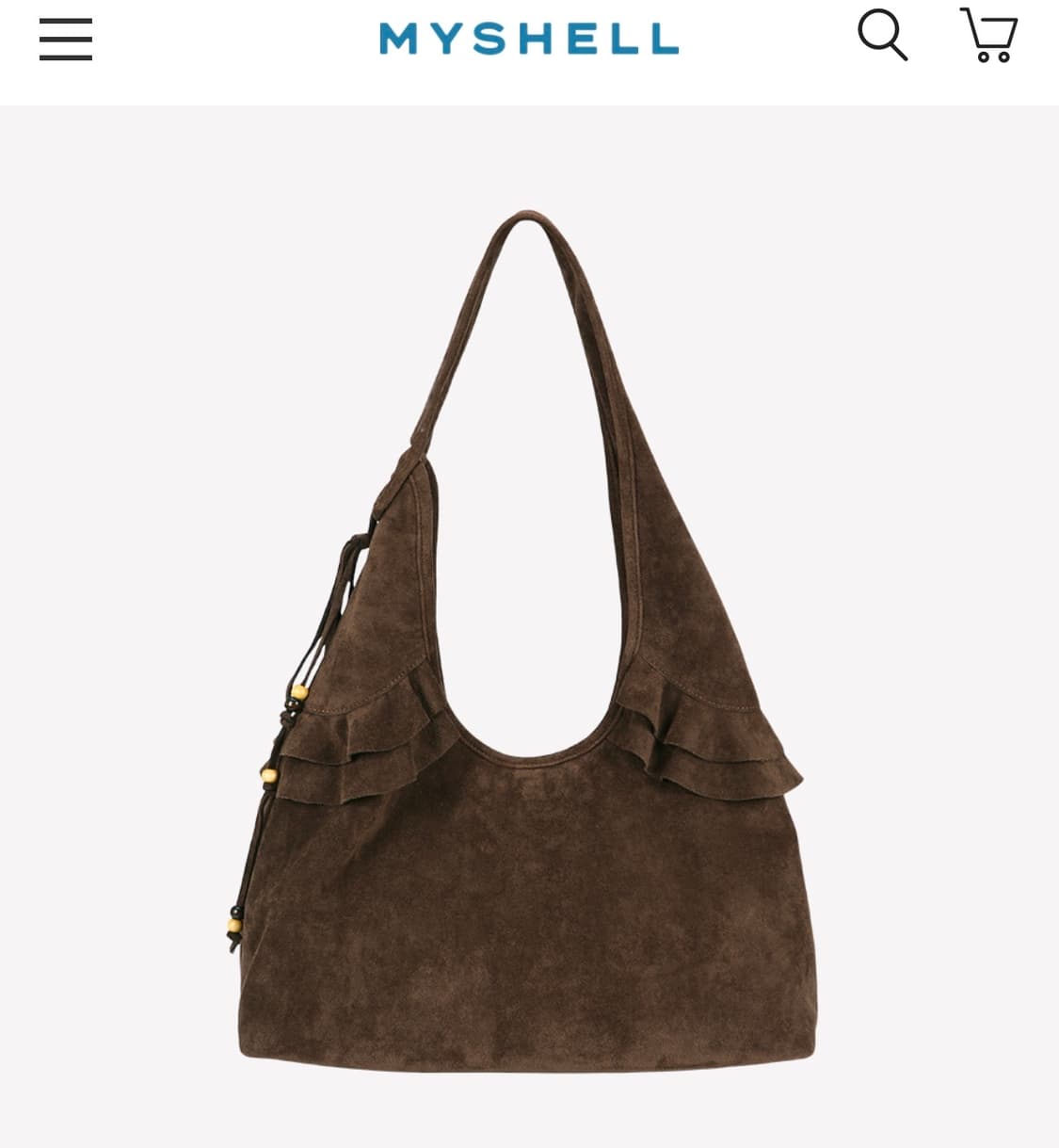 마이쉘 버디 스웨이드 숄더백 상품이미지3