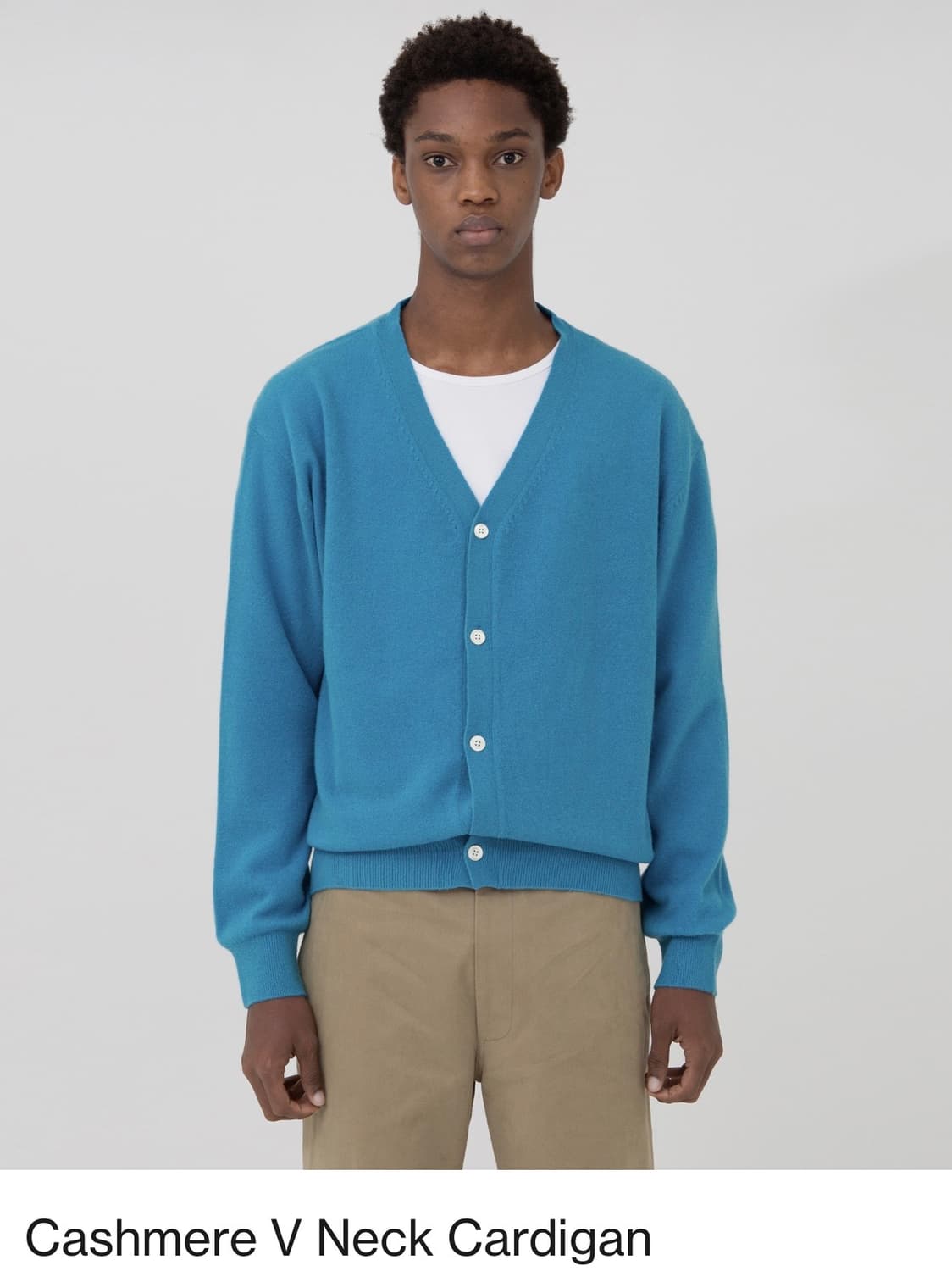 [5] 브라운야드 캐시미어 브이넥 가디건 상품이미지1