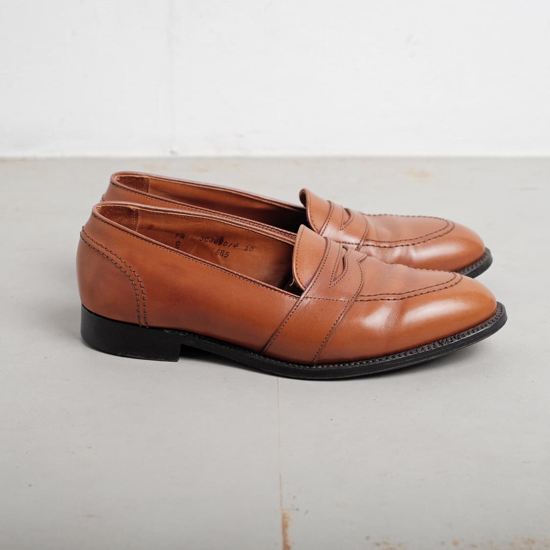 알든 685 9.5E(275-280) 꼬냑 카프 페니로퍼 에버딘라스트 상품이미지8